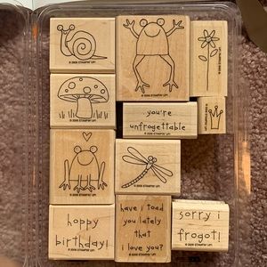 Stampin’ Up! Set of 11 stamps. Unfrogettable.